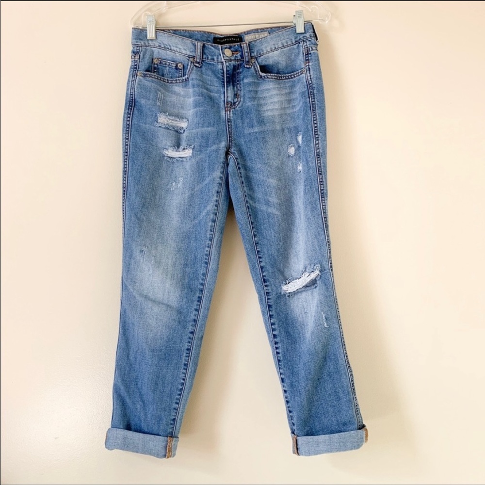Aeropostale Boyfriend Factory Distressed Jeans